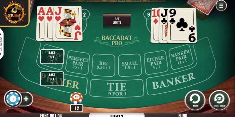 Sức hút của trò chơi Baccarat online